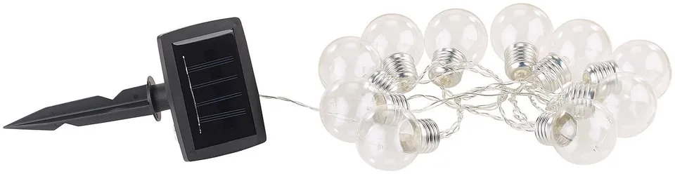Lunartec Licht-Dekoration Solar-Lichterkette 10 Birnen warmweiß