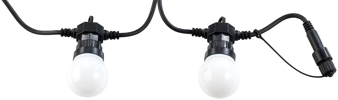 Lunartec Licht-Dekoration Party-Lichterkette 9 m bunt 20 LEDs