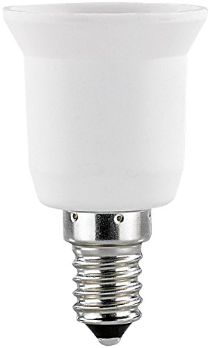 Lunartec Leuchtmittel Lampensockel-Adapter E14 auf E27 4er-Set