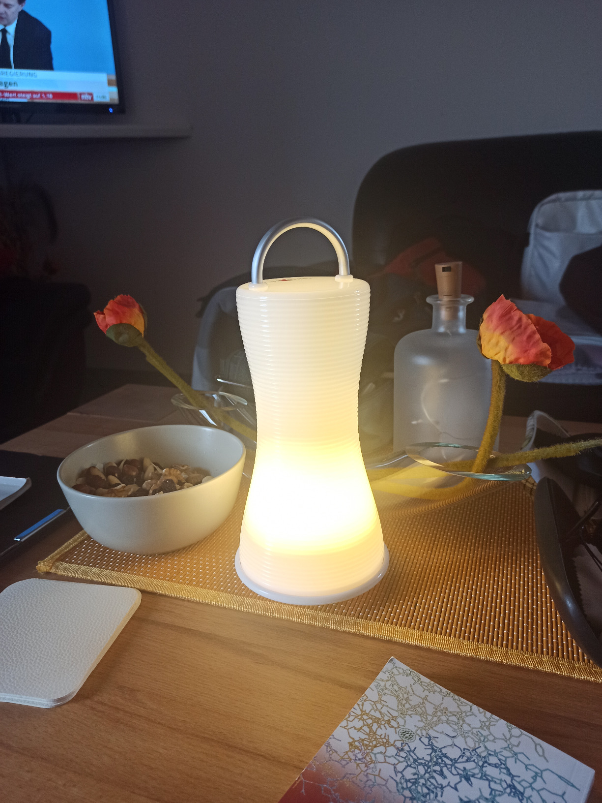 Lunartec Außenbeleuchtung Livinglight Laterne Tischlampe Batterie