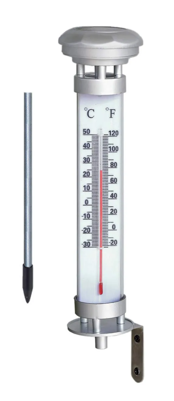 Bonetti Solar Lights Gartenthermometer Solar-LED 56,5 cm
