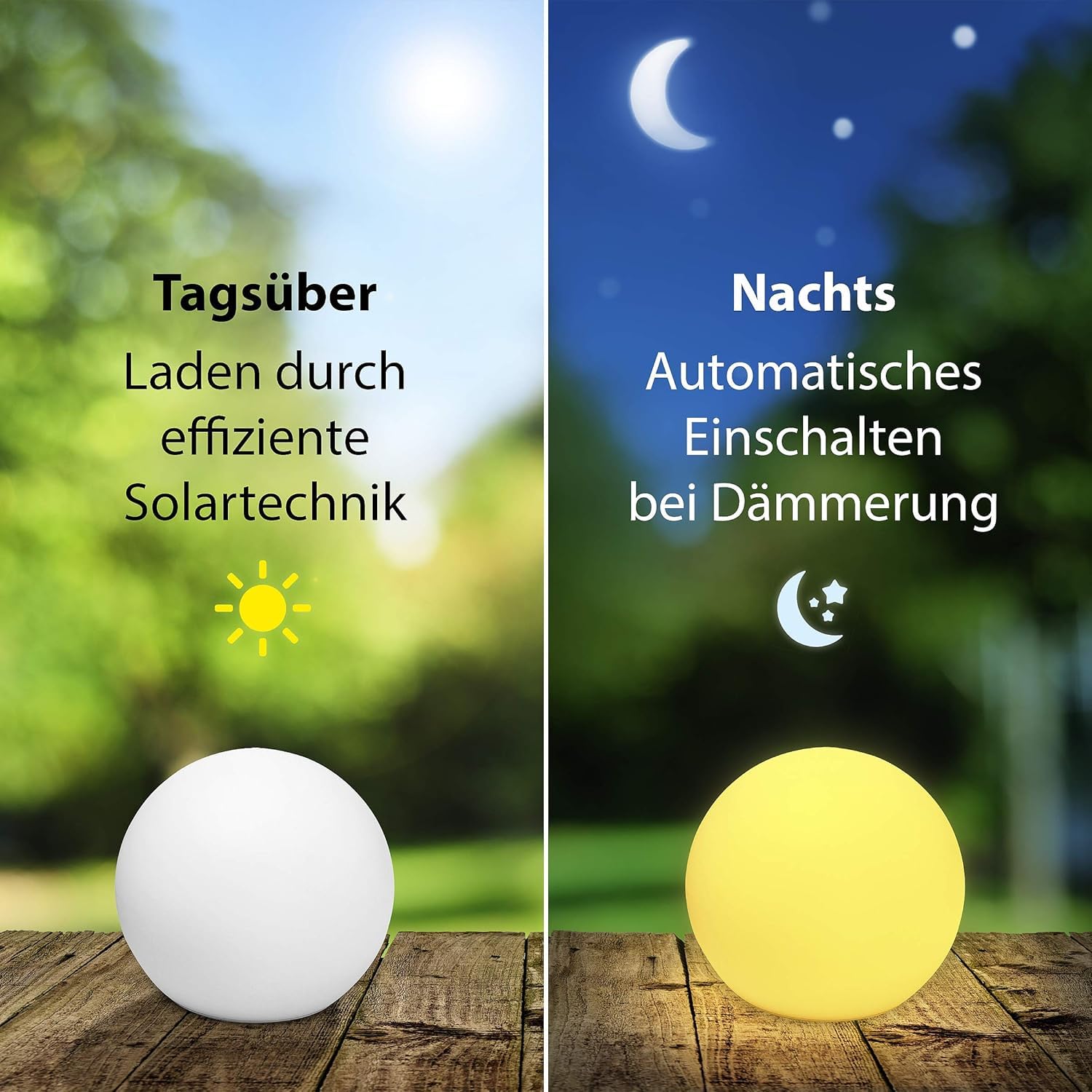 Bonetti Solar Lights Kugelleuchte XL 40cm RGB IP67