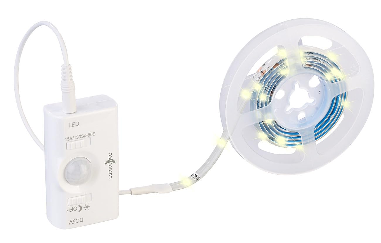 Lunartec Akku-LED-Streifen warmweiß 100cm mit Sensor
