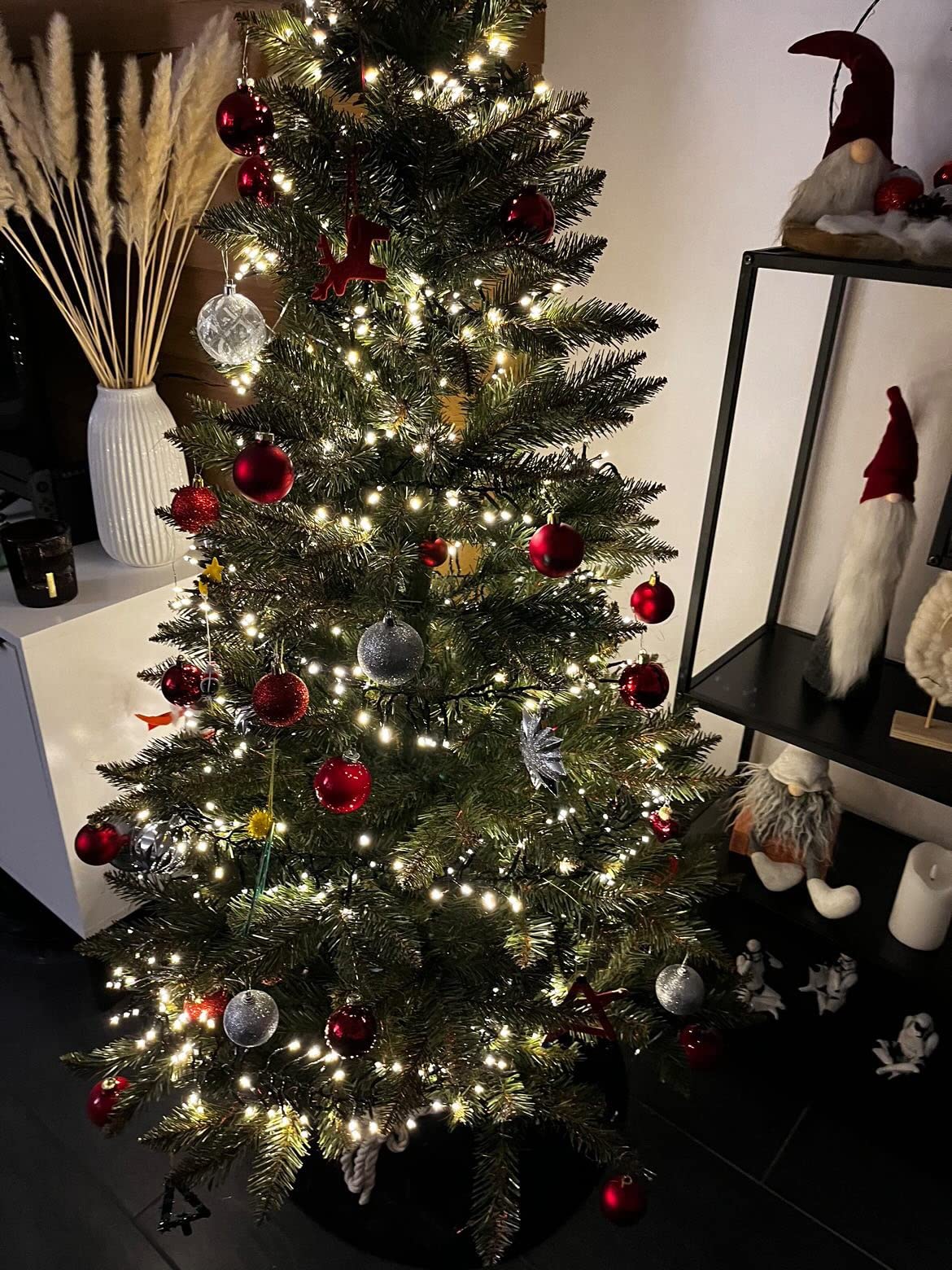 elktry Cluster Lichterkette 760 LEDs warmweiß 7,6 m außen