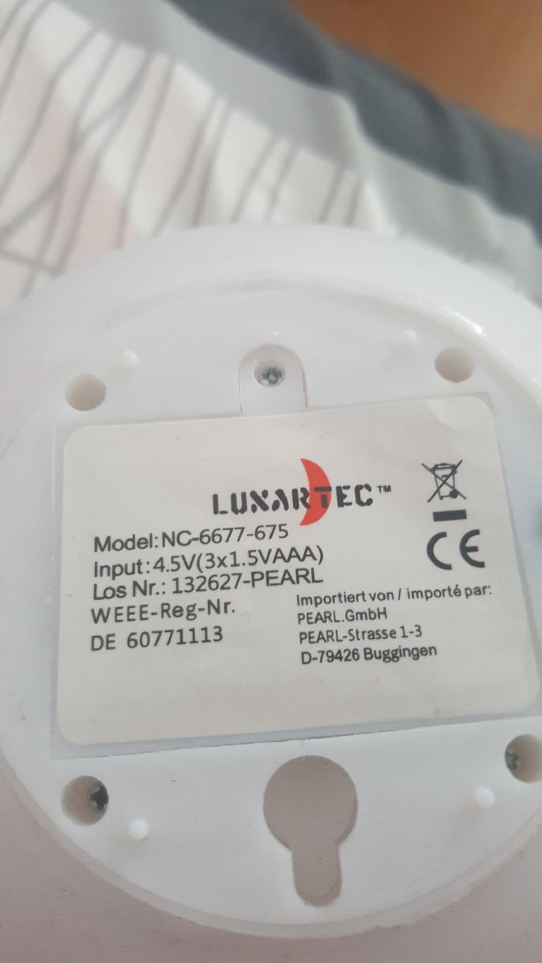 Lunartec Licht-Dekoration LED-Kugel 16 cm batteriebetrieben