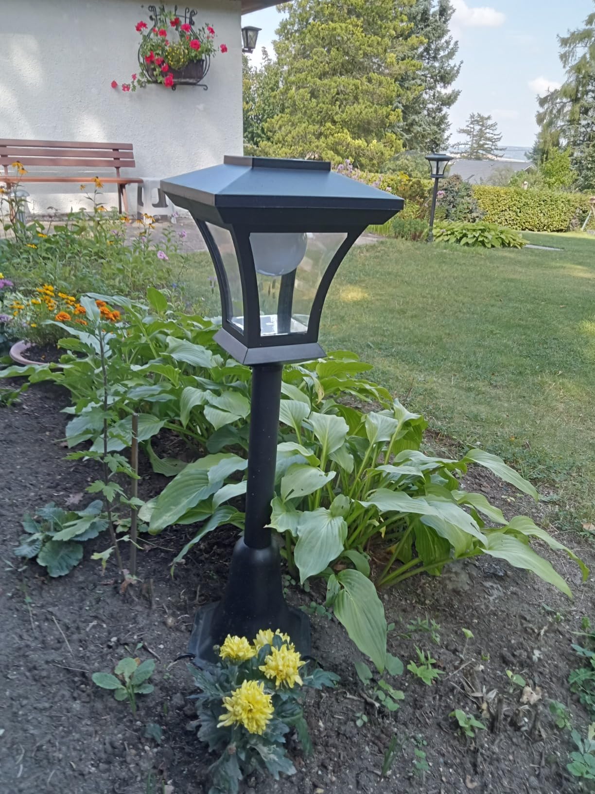 Bonetti Solar Gartenlaterne 120 cm warmweiß 8 LEDs