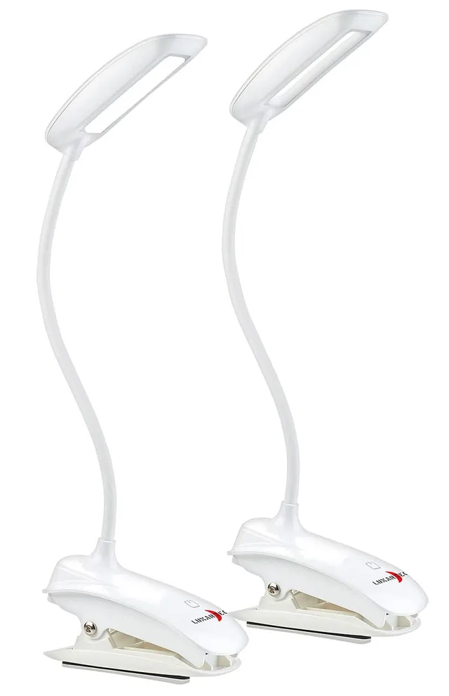 Lunartec Innenbeleuchtung Klemmleuchte COB-LED 3W 2er-Set tageslichtweiß
