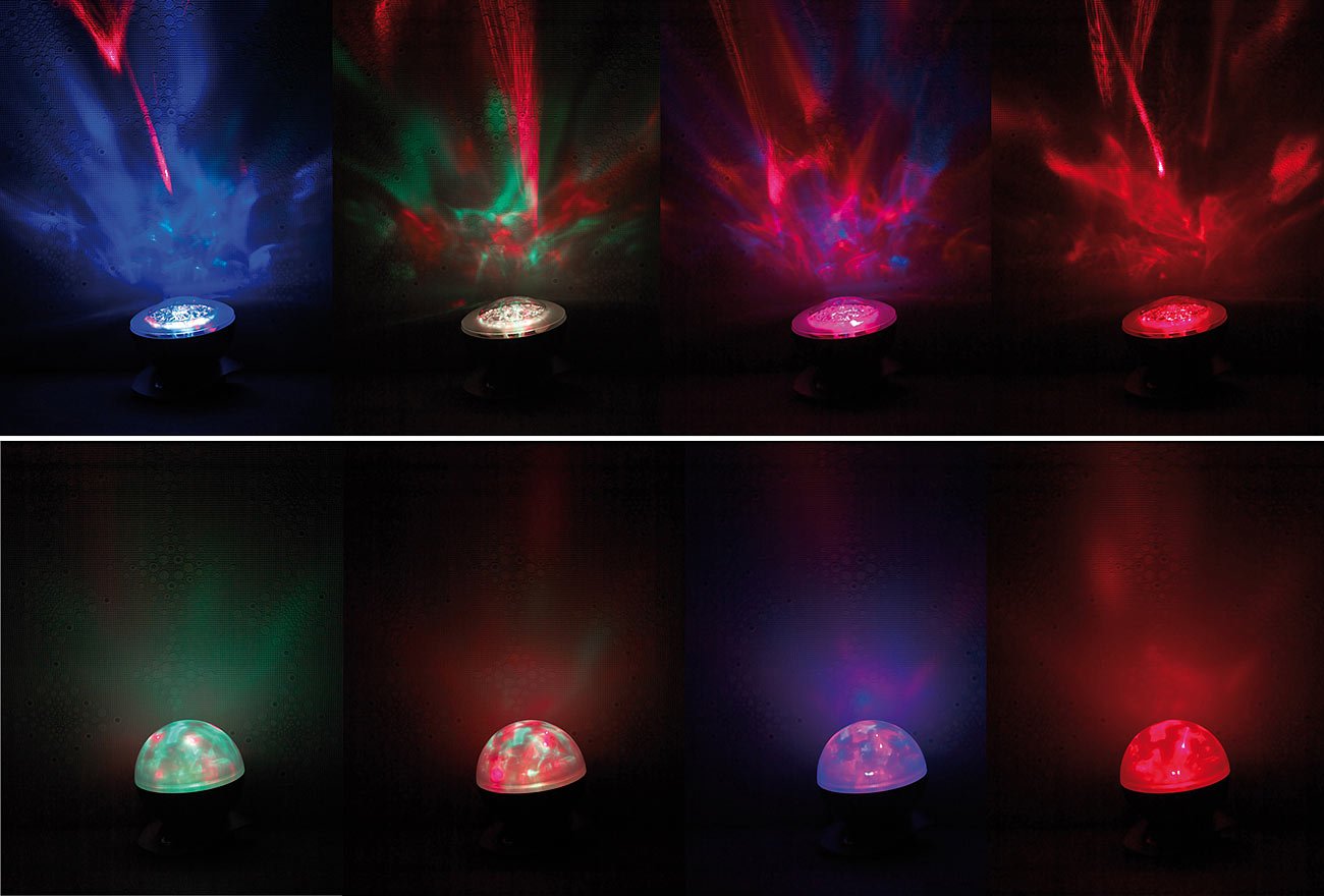 Lunartec Licht-Dekoration Laserlampe Polarlicht Kugel