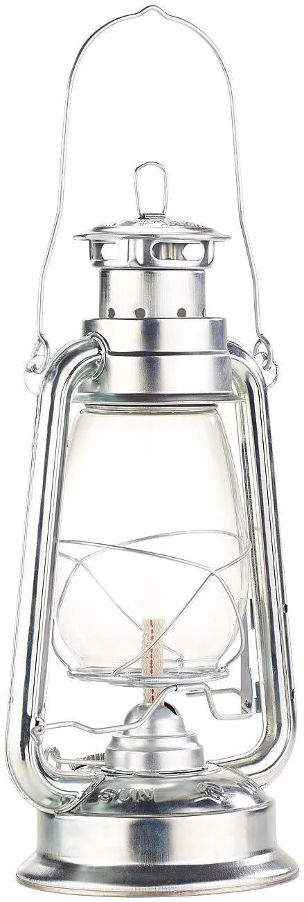 Lunartec Taschenlampen Petroleum-Sturmlaterne Amalia Blech 270 ml