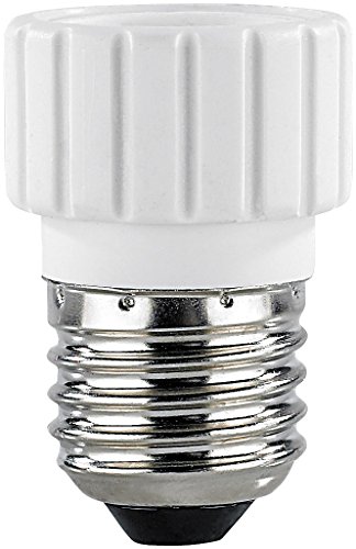 Lunartec Lampensockel-Adapter E27 auf GU10 Keramik 4er-Pack