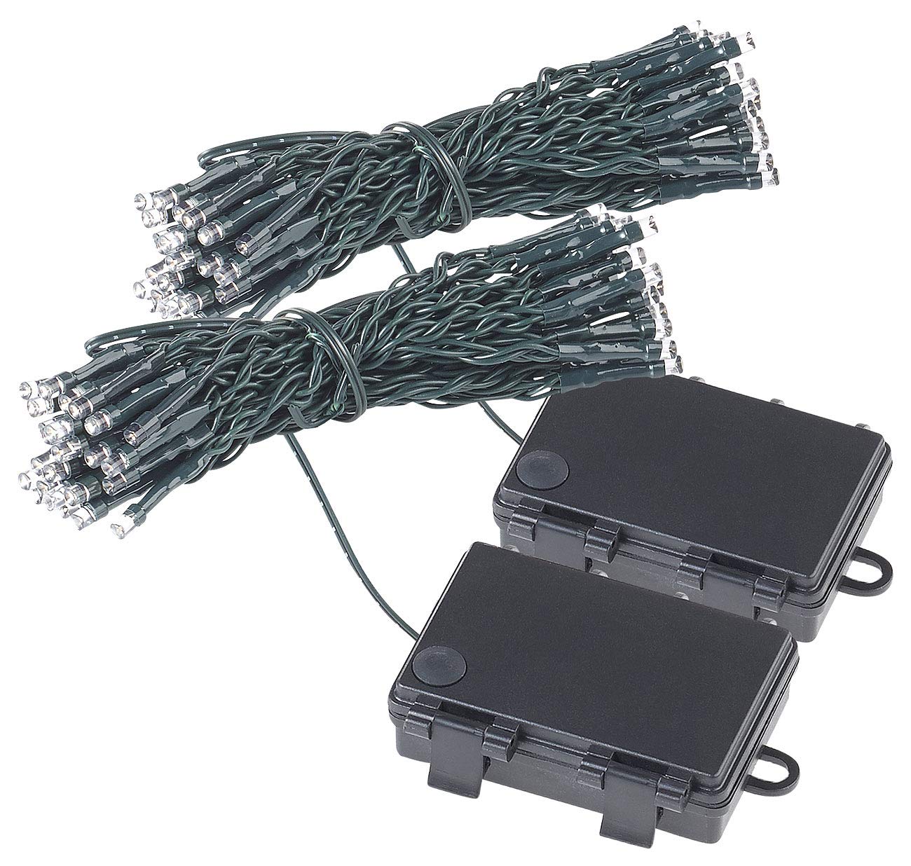 Lunartec Licht-Dekoration LED Lichterketten 2er-Set 5 m Timer