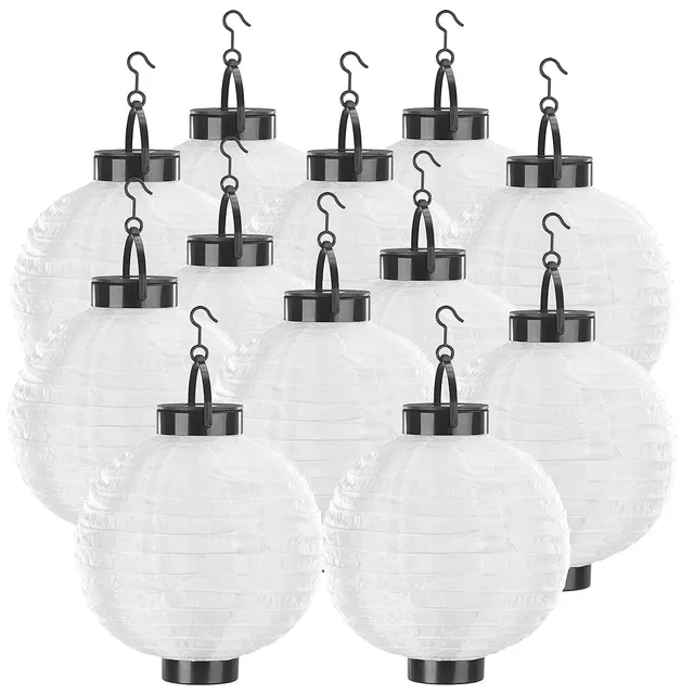 Lunartec Licht-Dekoration Solar-LED-Lampion 12er-Set warmweiß