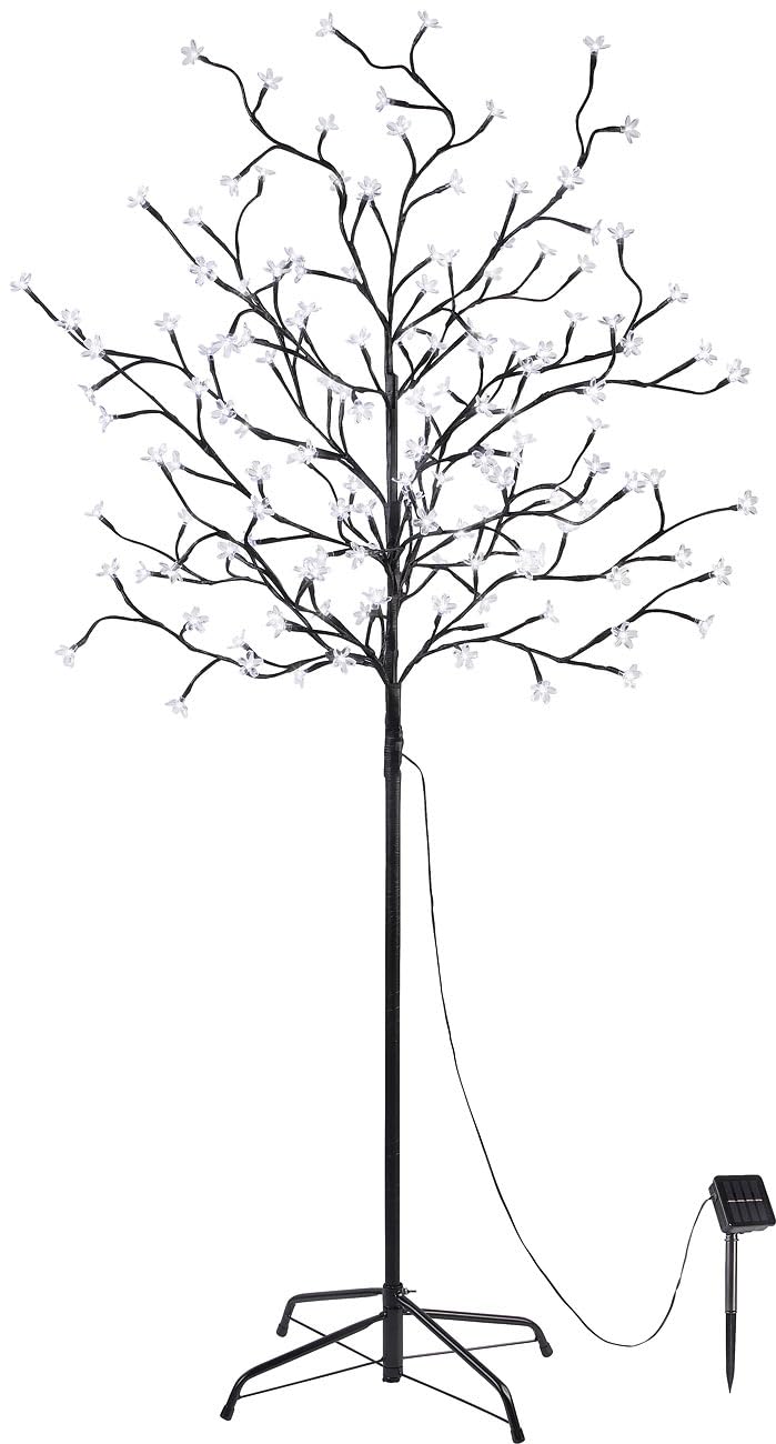 Lunartec Solar LED-Kirschbaum 150 cm 152 LEDs