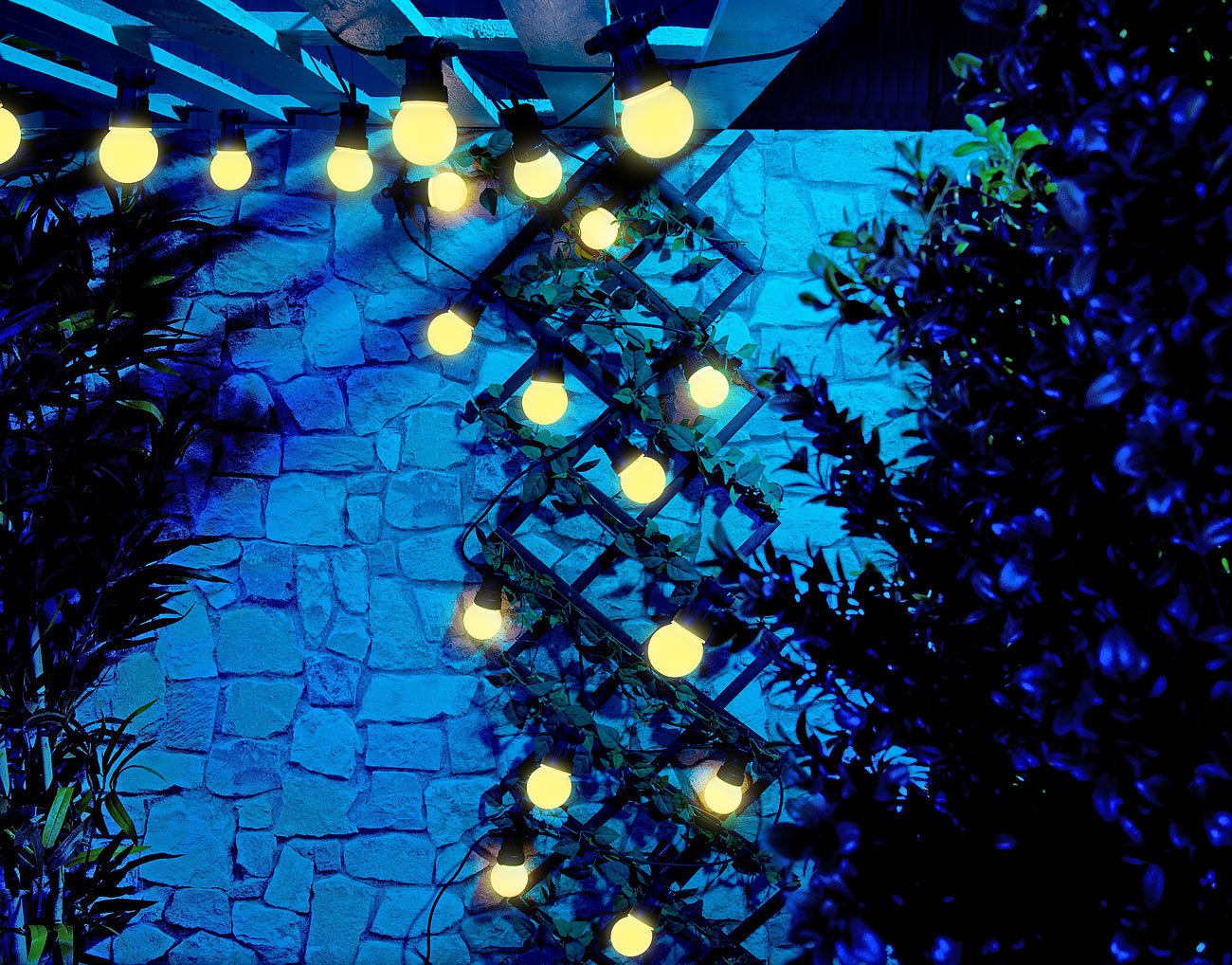 Lunartec Licht-Dekoration Party-LED-Lichterkette 20 LEDs 9,5m