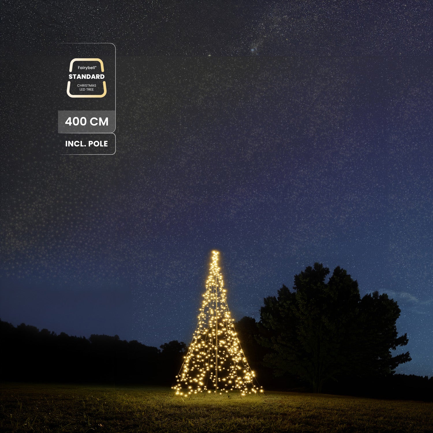 Fairybell Standard 4 m 864 LED Lichterbaum warmweiß mit Mast