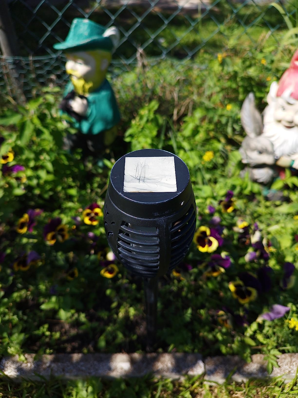 Qedertek Lighting Solarlampen 6 Stück mit Flammeneffekt IP65