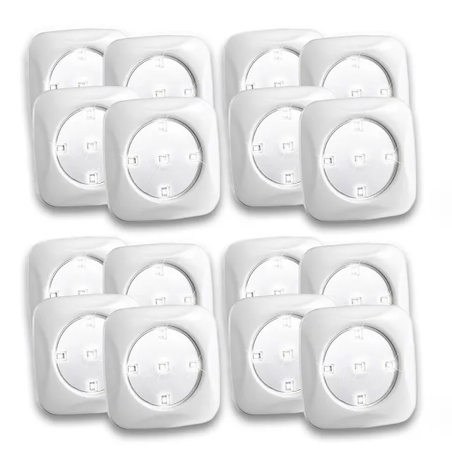 Lunartec Innenbeleuchtung FlexiLight 16er-Set Batterie Push