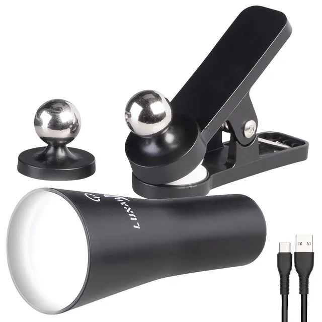 Lunartec 3in1 Akku-Klemmlampe 150 lm schwarz