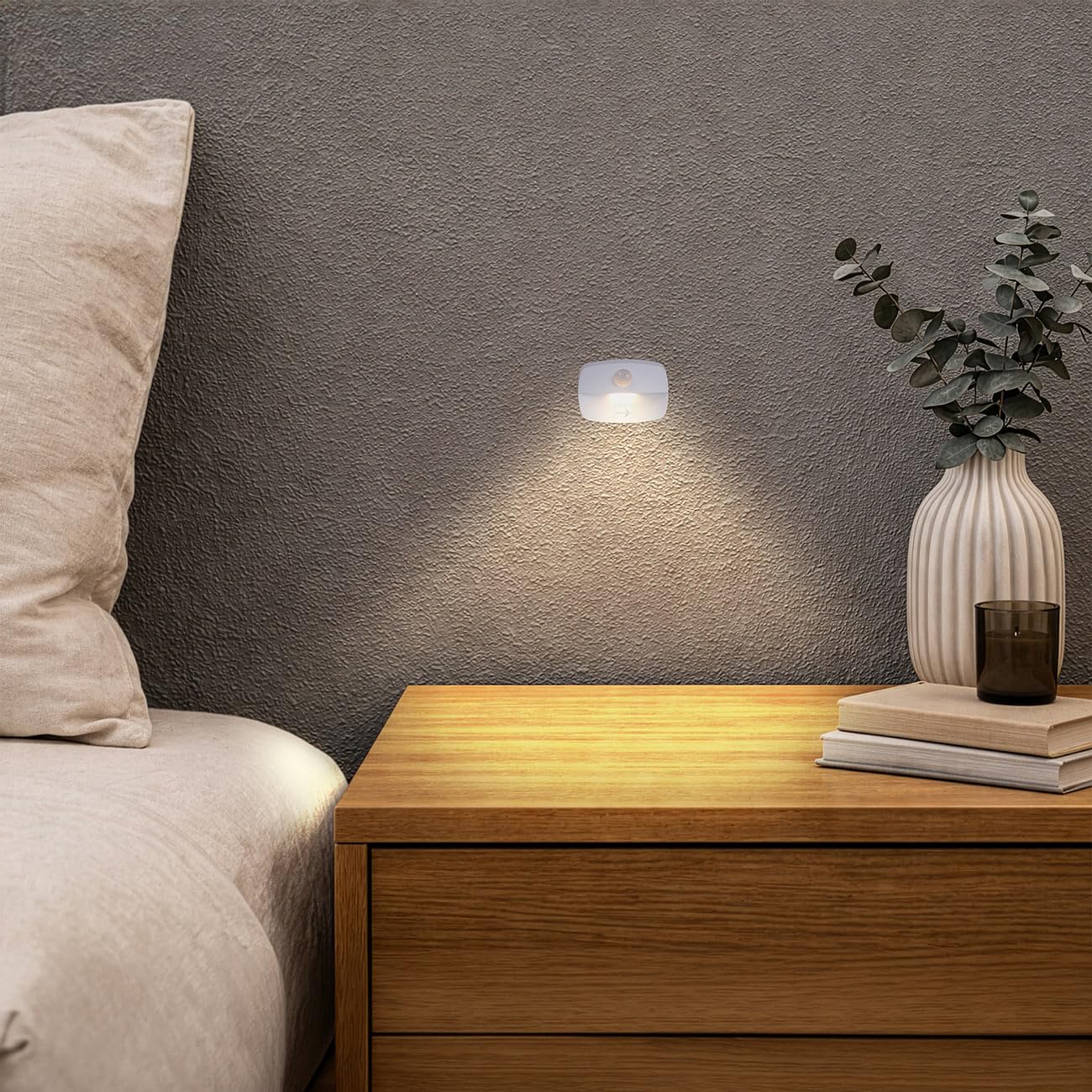 Lunartec Innenbeleuchtung LED-Nachtlicht 16er-Set warmweiß