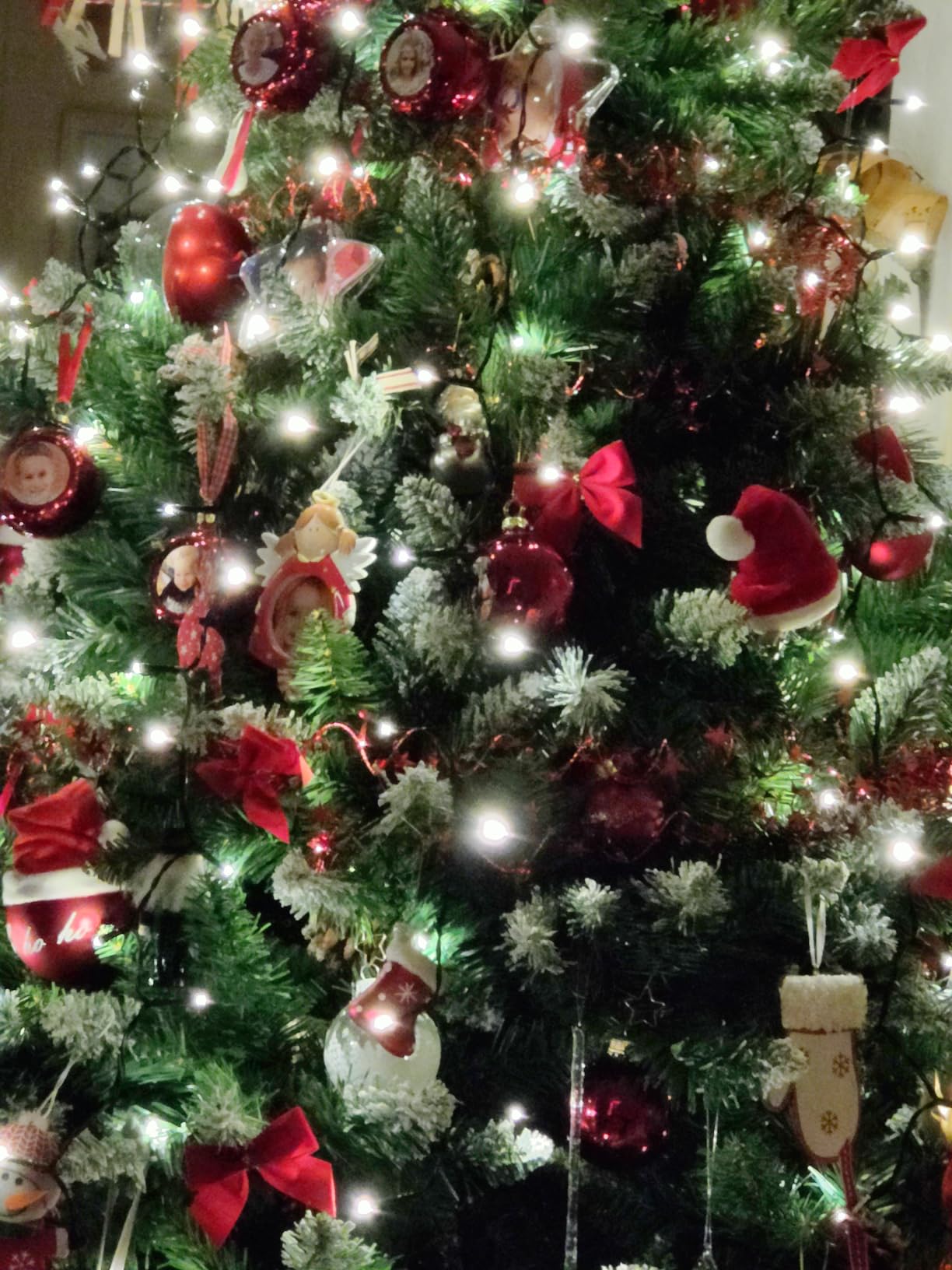 elktry Weihnachtsbaum Lichterkette Ring 400 LED warmweiß 2M
