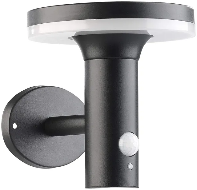 Lunartec Außenbeleuchtung Solar-Wandleuchte WL-600.solar PIR 600lm IP44