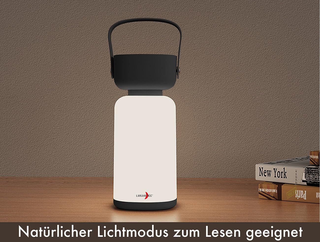 Lunartec Taschenlampen LED-Campingleuchte schwarz dimmbar