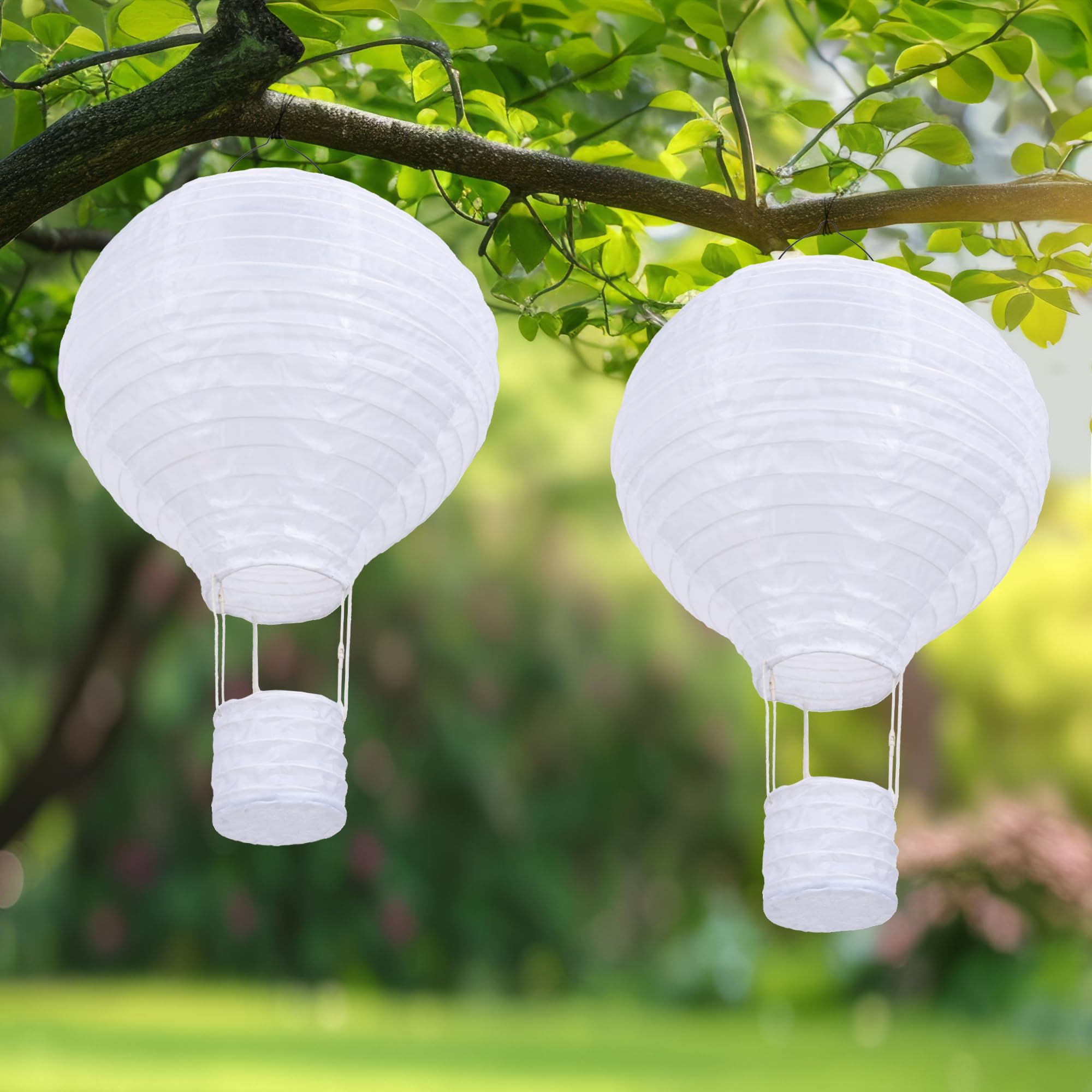 Qedertek Lighting Solarlampions 30cm warmweiß 2 Stück