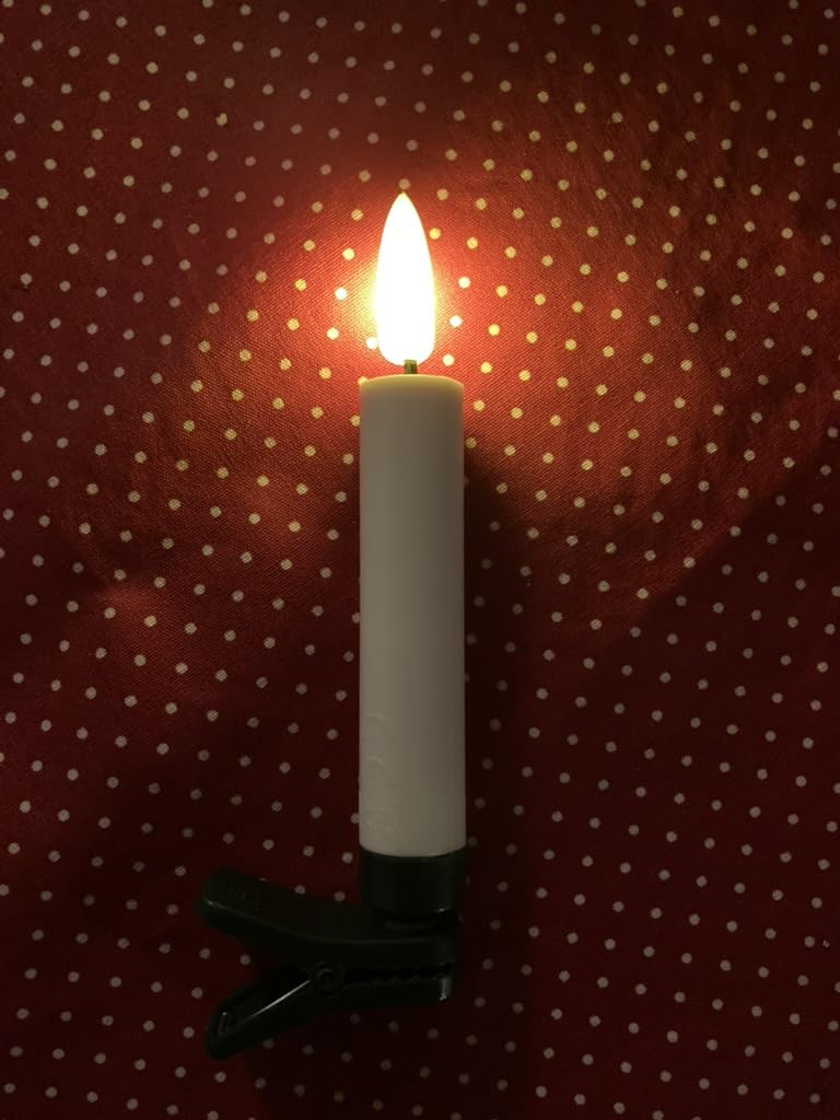 Lunartec Licht-Dekoration Weihnachtsbaumkerzen 40er-Set weiß