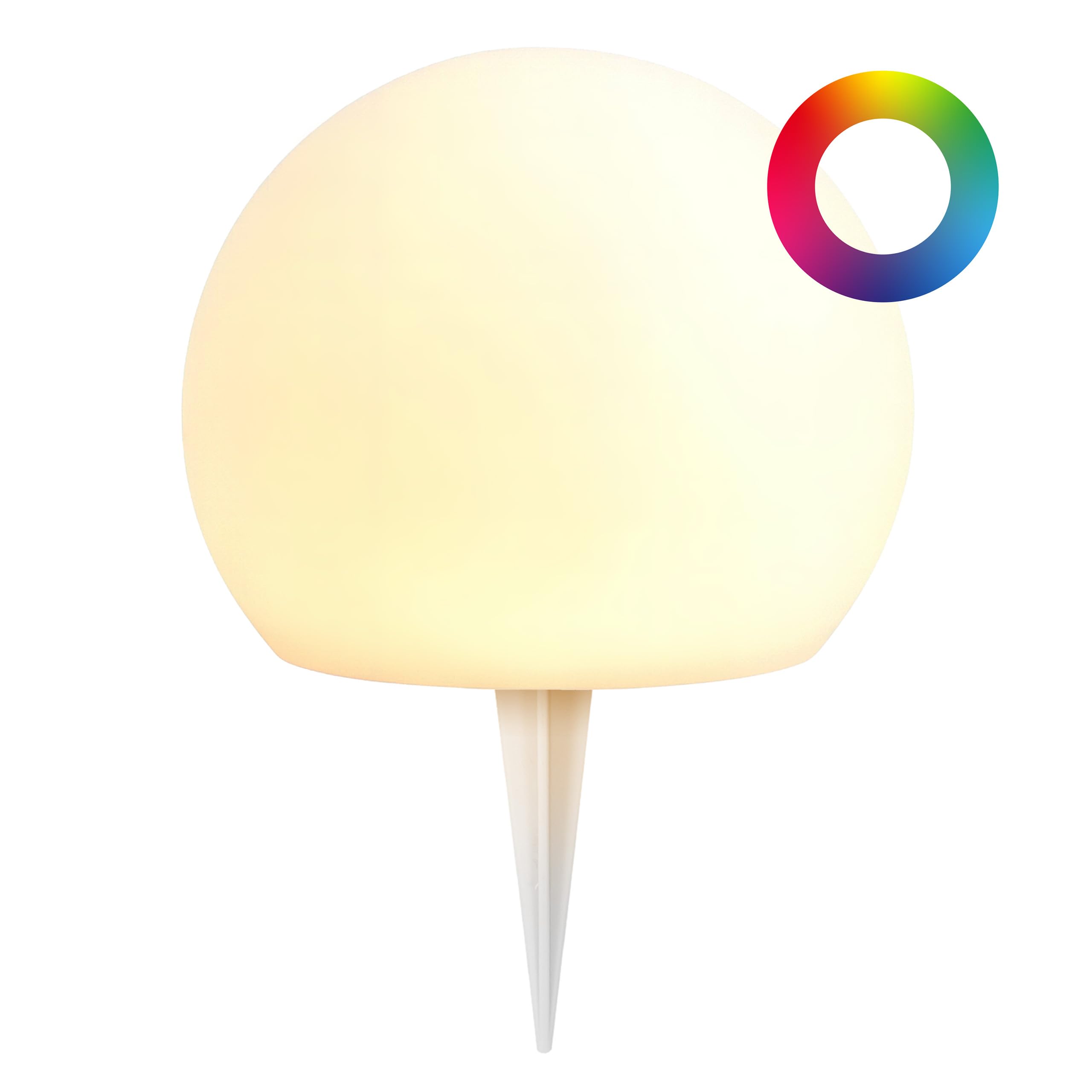 Bonetti Solar Kugelleuchte Garten 15cm warmweiß RGB