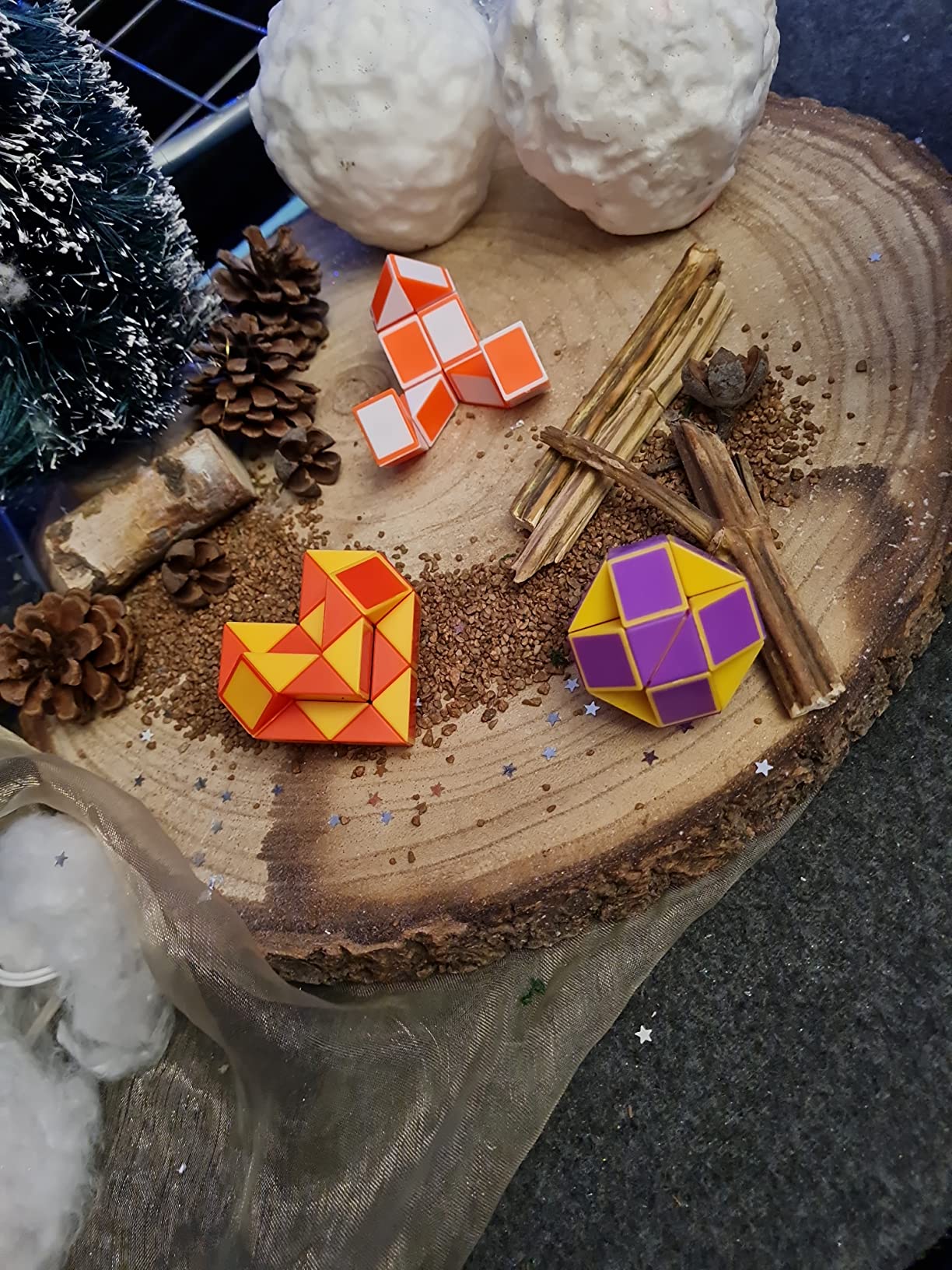 WEARXI Spielzeug Magische Schlangen 12er-Set mehrfarbig