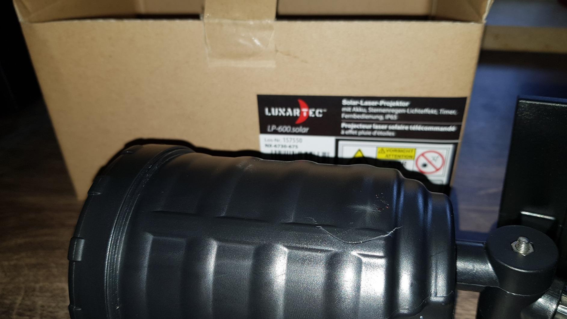 Lunartec Licht-Dekoration Solar-Laser-Projektor rot-grün Timer