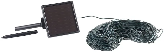 Lunartec Solar-Lichternetz 144 LEDs weiß 2x2m IP44