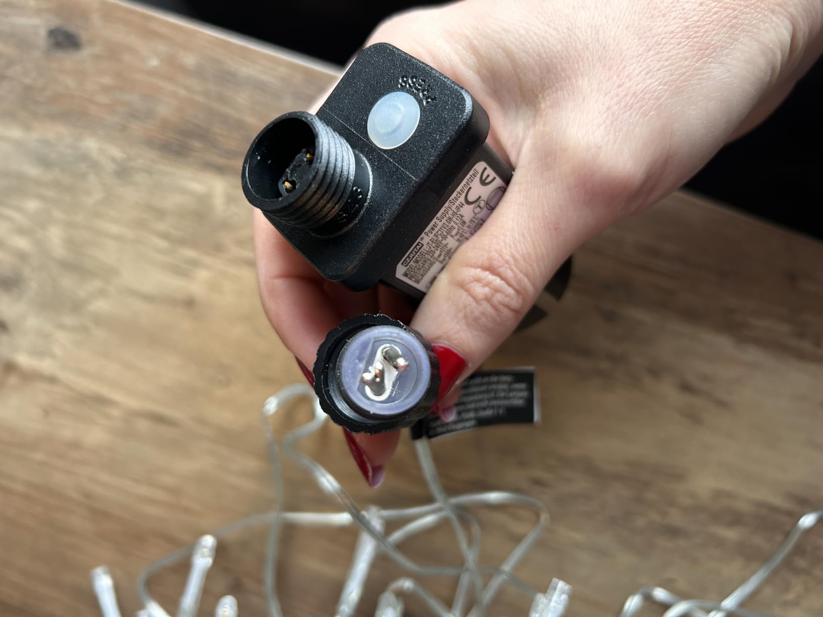 Lunartec Licht-Dekoration Cluster Lichterkette 300 LED warmweiß 8m