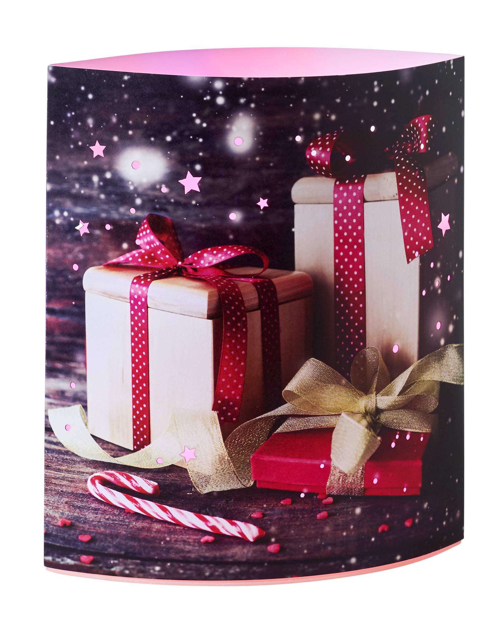 Bonetti LED Lichterketten Motiv-Leuchte Frohe Weihnachten Timer
