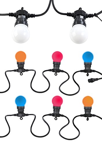 Lunartec Licht-Dekoration Party-Lichterkette 9 m bunt 20 LEDs