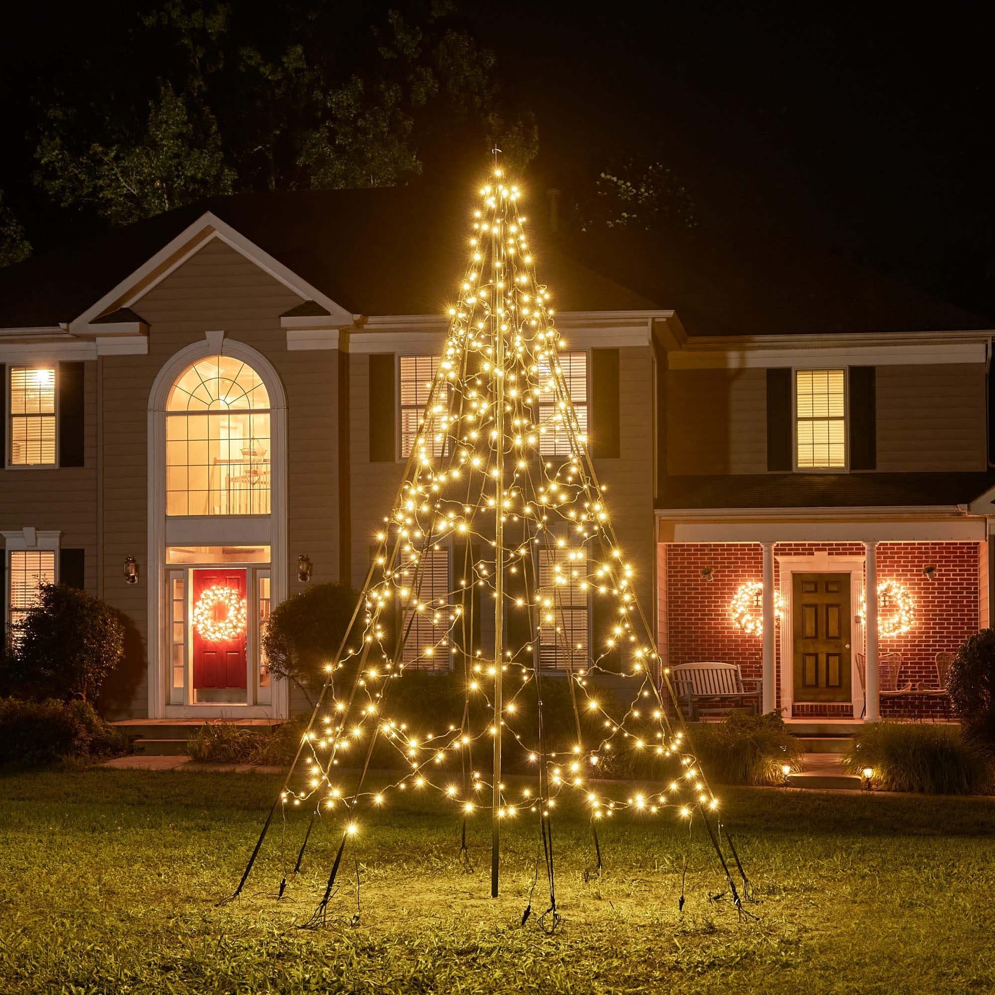 Fairybell Standard Weihnachtsbaum 3m 480 LEDs warmweiß Mast