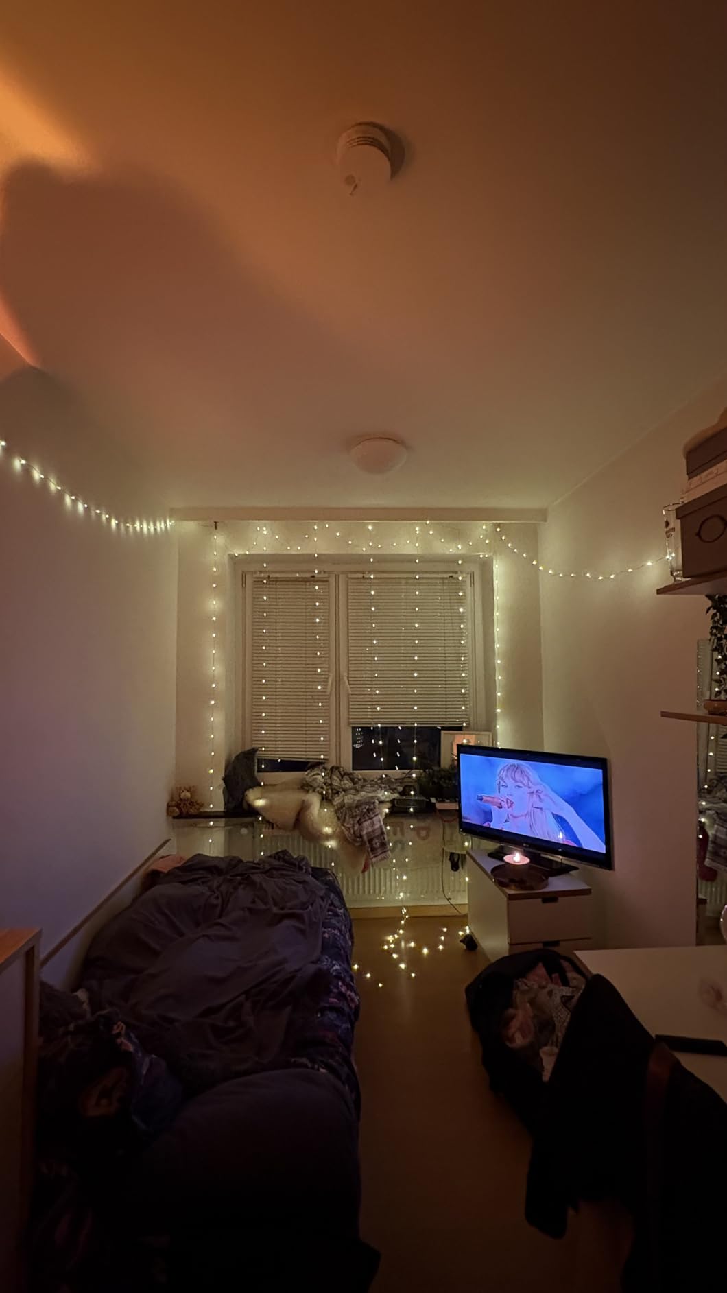 WEARXI Lichterketten Lichtvorhang 300 LED 3x3m warmweiß