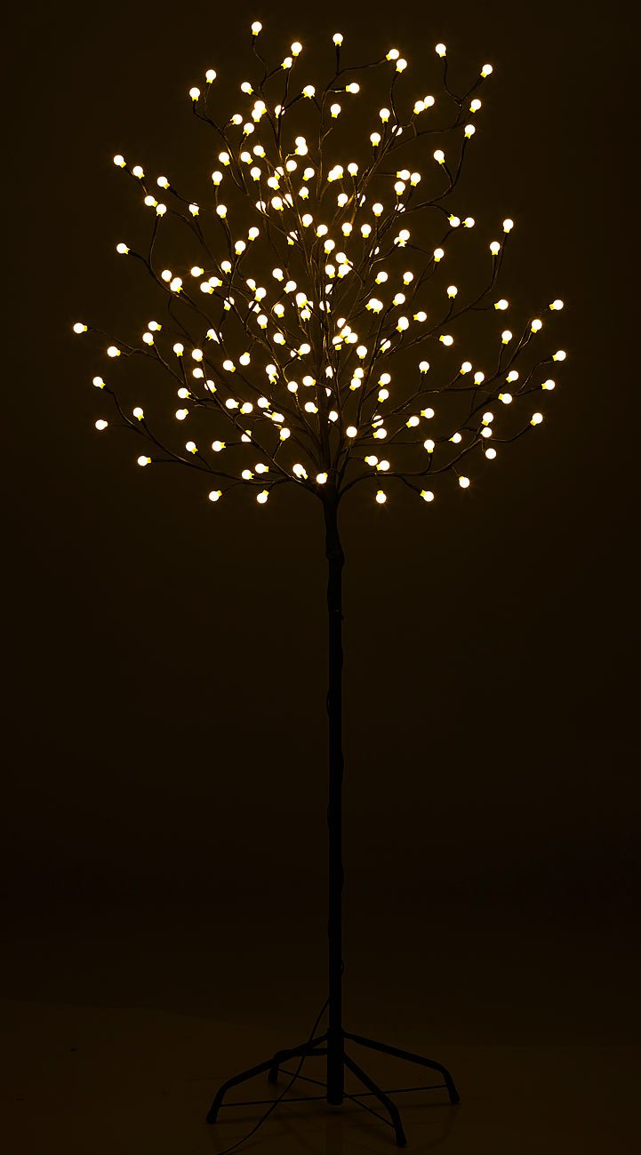 Lunartec Außenbeleuchtung LED-Deko-Baum 150 cm 200 LEDs warmweiß