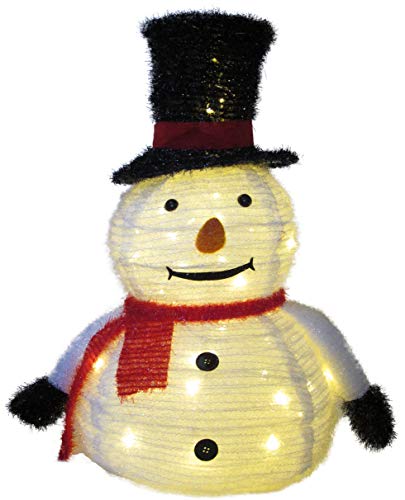 Bonetti LED Lichterketten Schneemann LED-Figur warmweiß 65 cm