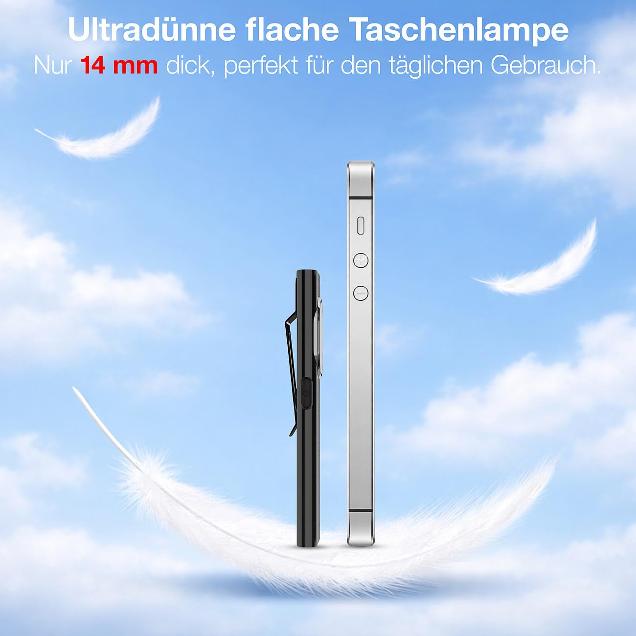 Lunartec Taschenlampen Mini-Arbeitsleuchte 4er-Set 700lm Akku