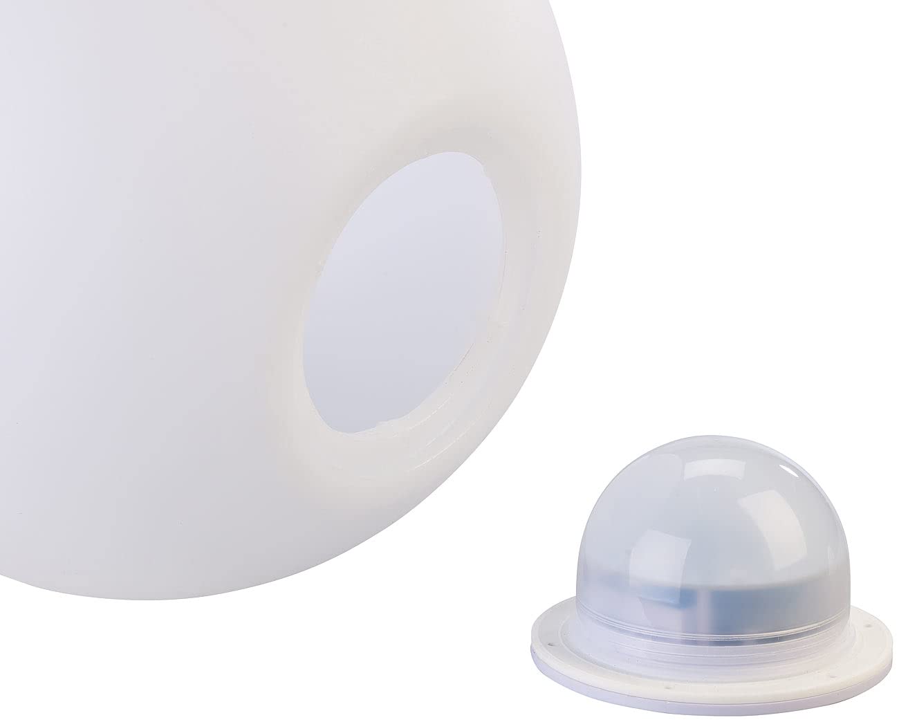 Lunartec Licht-Dekoration Akku-Leuchtkugel 30 cm RGBW IP54