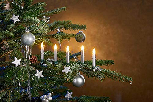Bonetti Wireless Christmas Candles 12er-Set silber warmweiß