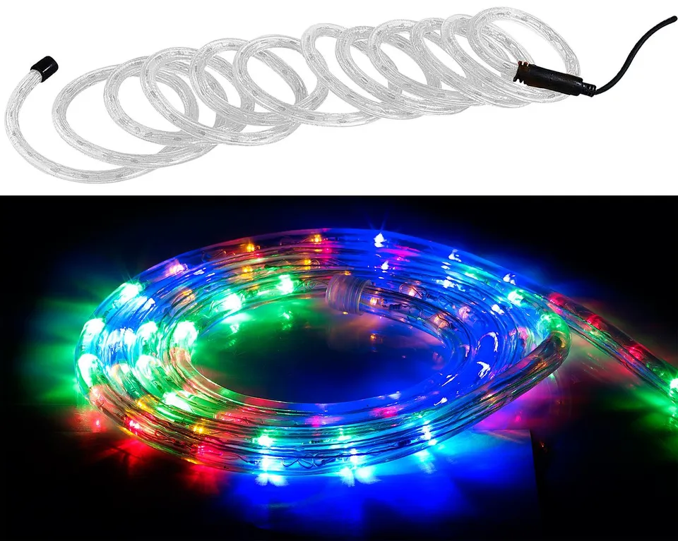 Lunartec Licht-Dekoration LED-Lichtschlauch 10 m mehrfarbig 360 LEDs
