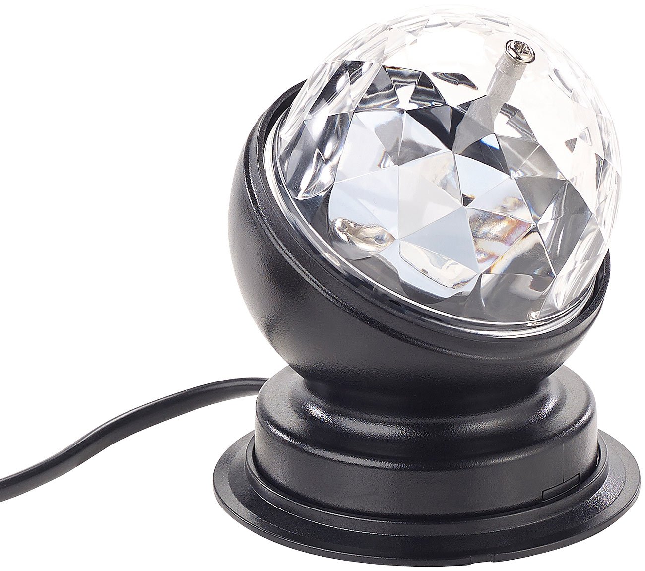 Lunartec Licht-Dekoration Disco-Leuchte 360° RGB 2er-Set 3W