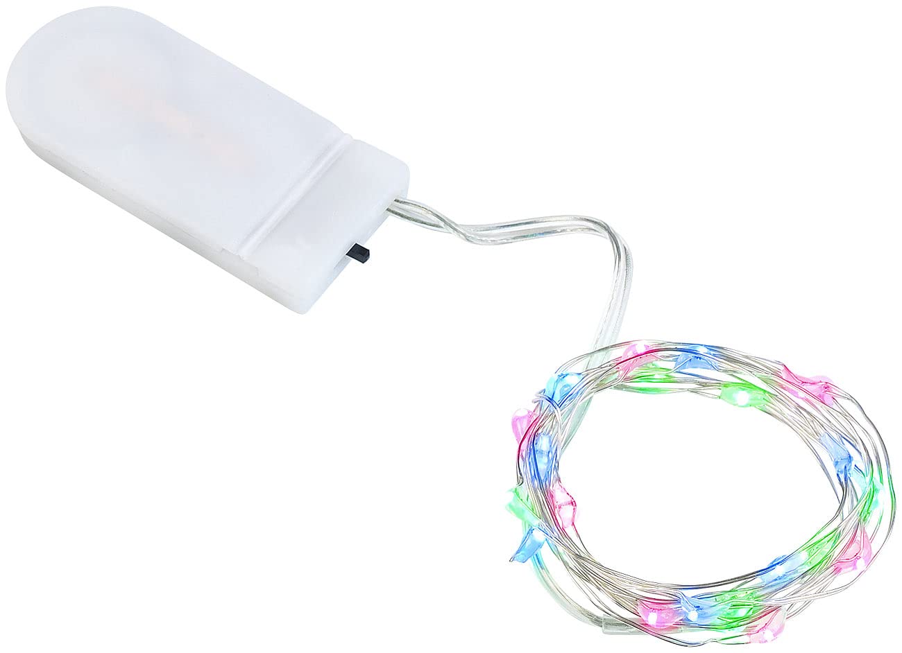 Lunartec Licht-Dekoration Lichterdraht RGB 10er-Set 1,2m Batterie
