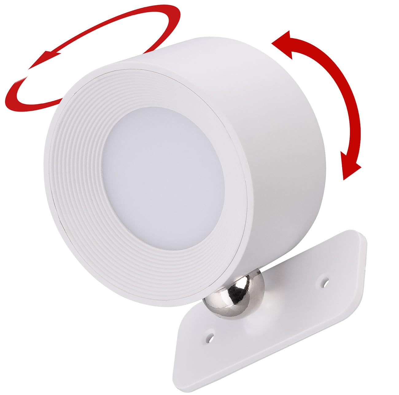 Lunartec Innenbeleuchtung CCT-Wandlampe 4er weiß 180lm dimmbar
