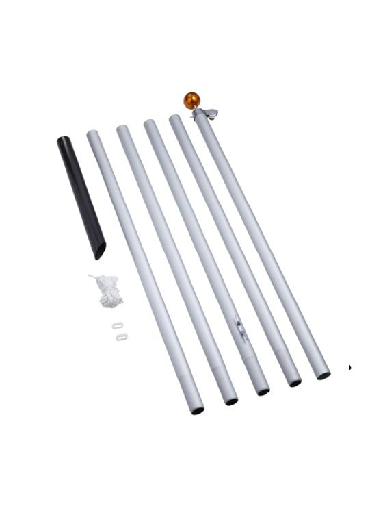 Fairybell FA-P-01 Fahnenmast 6m silber teilbar
