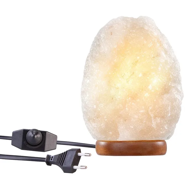 Lunartec Licht-Dekoration Salzkristall-Lampe 2-3 kg weiß dimmbar