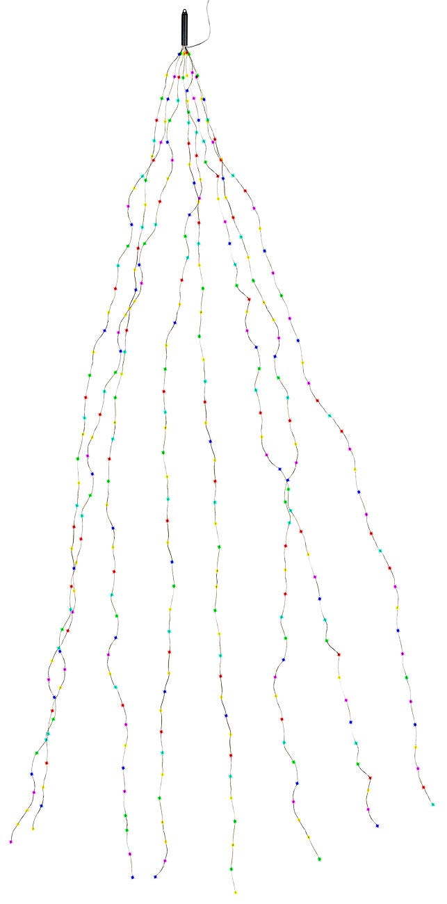 Lunartec Christbaum-Überwurf-Lichterkette 320 LEDs bunt