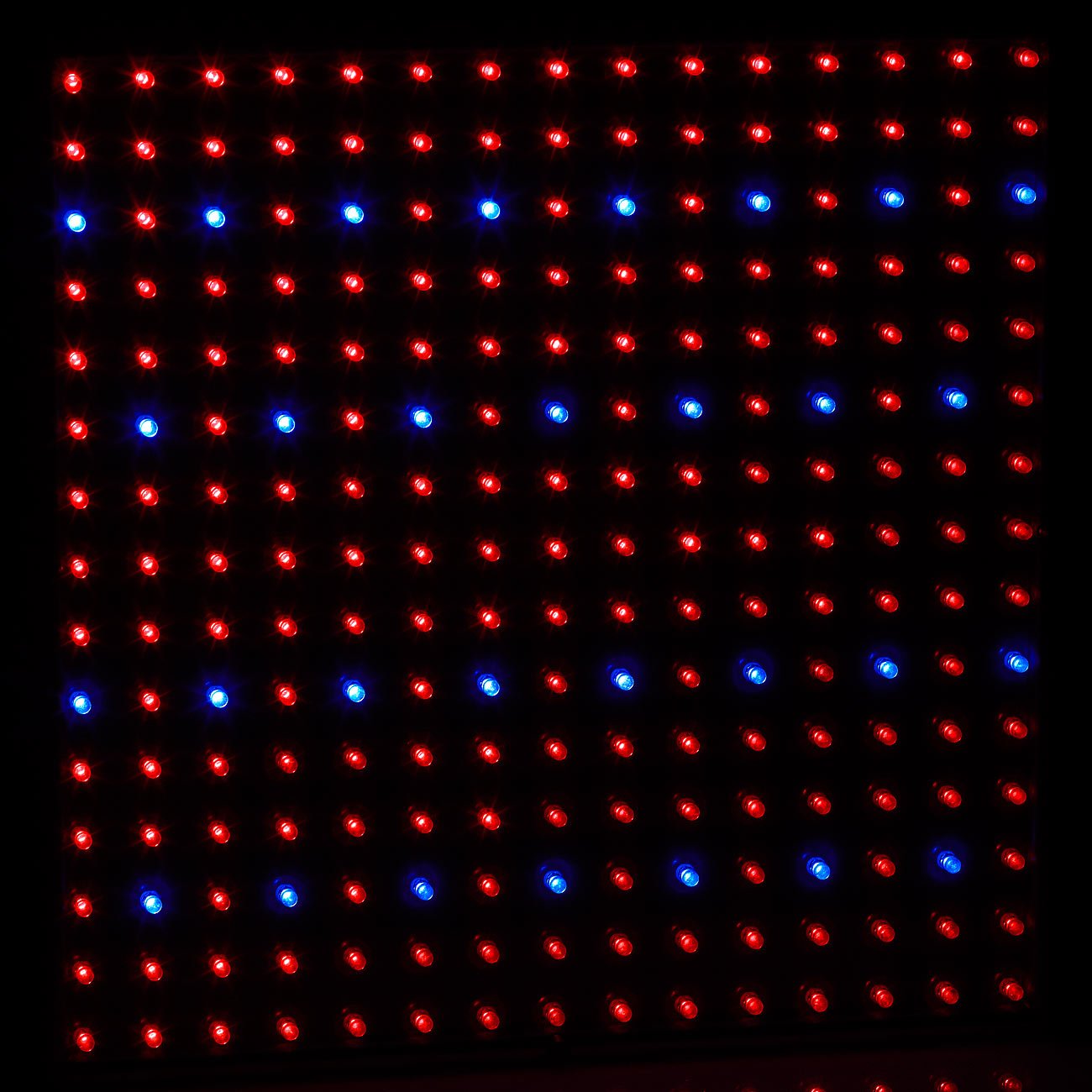 Lunartec Leuchtmittel LED-Pflanzenpanel 225 LEDs 2er Set